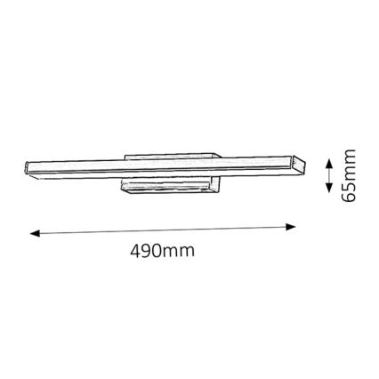 Rabalux - LED Стенна За баня лампа 1xLED/12W/230V IP44