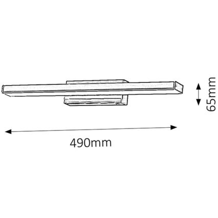 Rabalux - LED Стенна За баня лампа 1xLED/12W/230V IP44