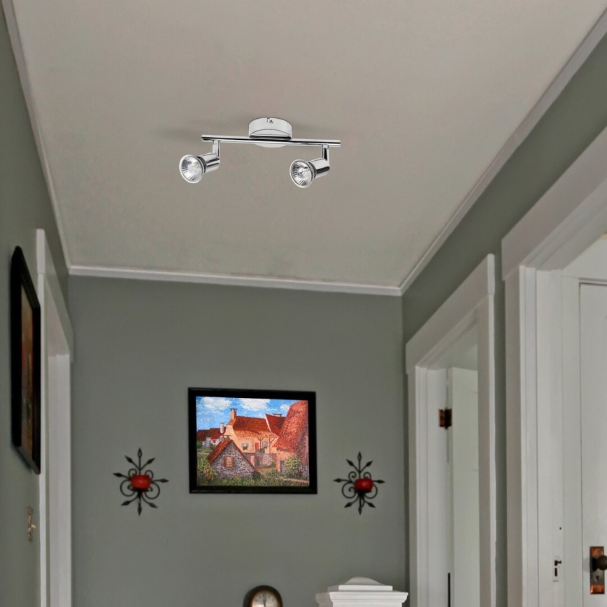 Rabalux - Точково осветително тяло 2xGU10/50W/230V