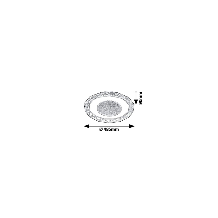 Rabalux 6294 - LED Лампа за таван SIREN LED/50W/230V