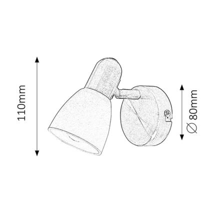 Rabalux - Точково осветително тяло 1xE14/40W/230V
