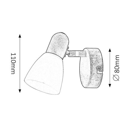 Rabalux - Точково осветително тяло 1xE14/40W/230V