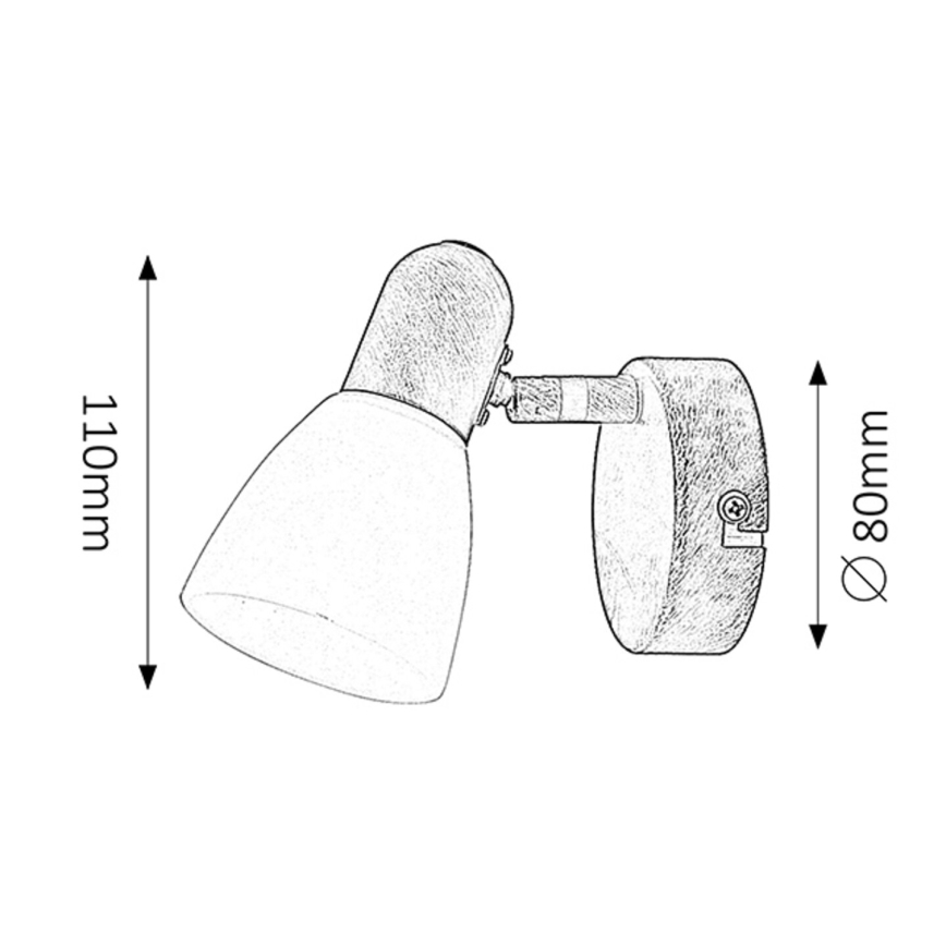 Rabalux - Точково осветително тяло 1xE14/40W/230V