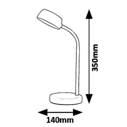 Rabalux 6778 - LED Настолна лампа BERRY LED/4,5W/230V