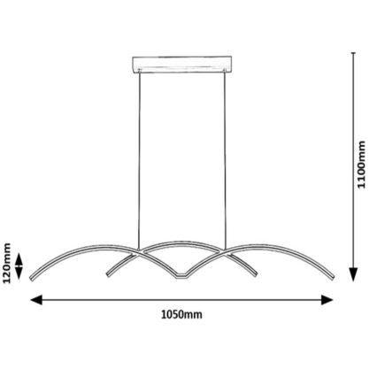 Rabalux - LED Пендел LED/40W/230V