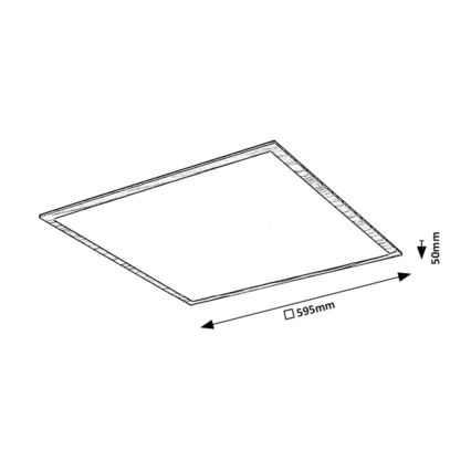 Rabalux - LED Панел за прикрепяне LED/40W/230V 4000K
