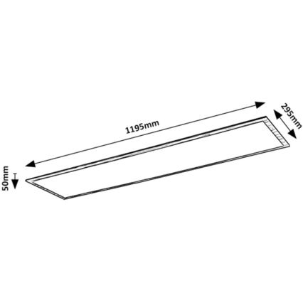 Rabalux - LED Панел за повърхностен монтаж LED/40W/230V 4000K