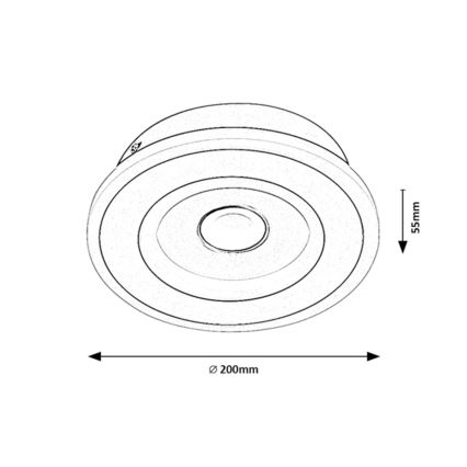 Rabalux - LED плафон LED/20W/230V 3000/4000/6000K Ø 20 см