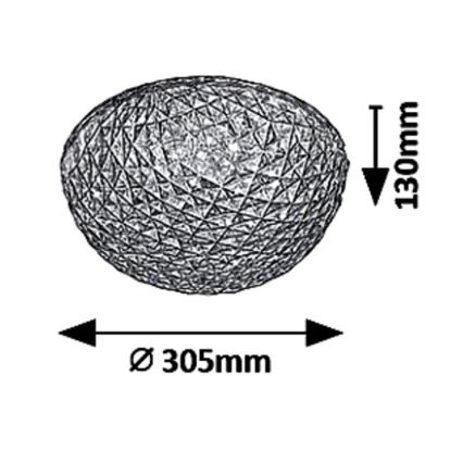 Rabalux - LED таванно осветително тяло JILLIAN LED/18W/230V Ø 30,5 cm