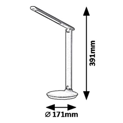 Rabalux 6979 - LED Димируема Настолна лампа OSIAS LED/9W/230V