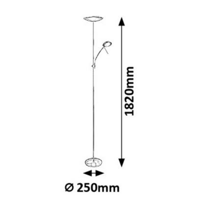Rabalux - LED Стояща лампа 1xLED/18W + 1xLED/5W/230V
