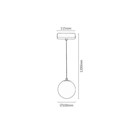 Rabalux - LED Димируем пендел за 1-фазна релсова система LED/5W/24V 2700-5500K Wi-Fi Tuya черен