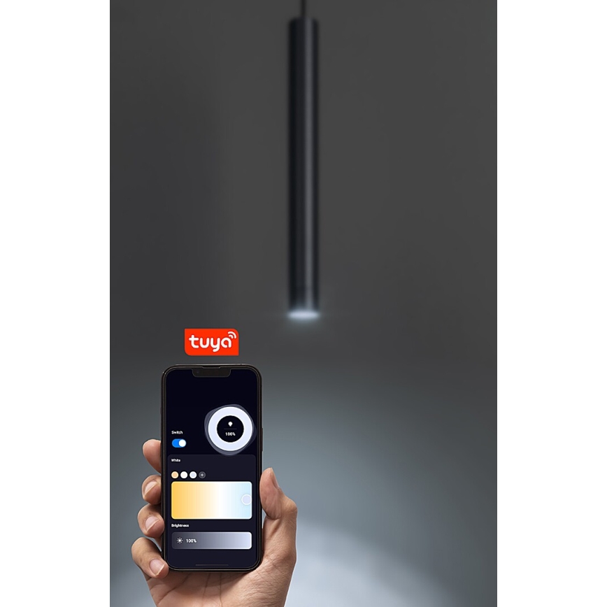 Rabalux - LED Димируем пендел за 1-фазна релсова система LED/5W/24V 2700-5500K Wi-Fi Tuya черен