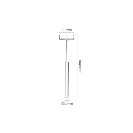 Rabalux - LED Димируем пендел за 1-фазна релсова система LED/5W/24V 2700-5500K Wi-Fi Tuya черен