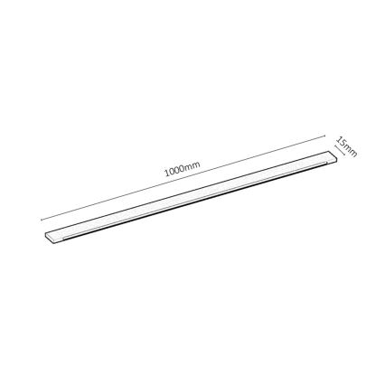 Rabalux - Релсова система 1-фазен 1 m + 2x end съединител черен