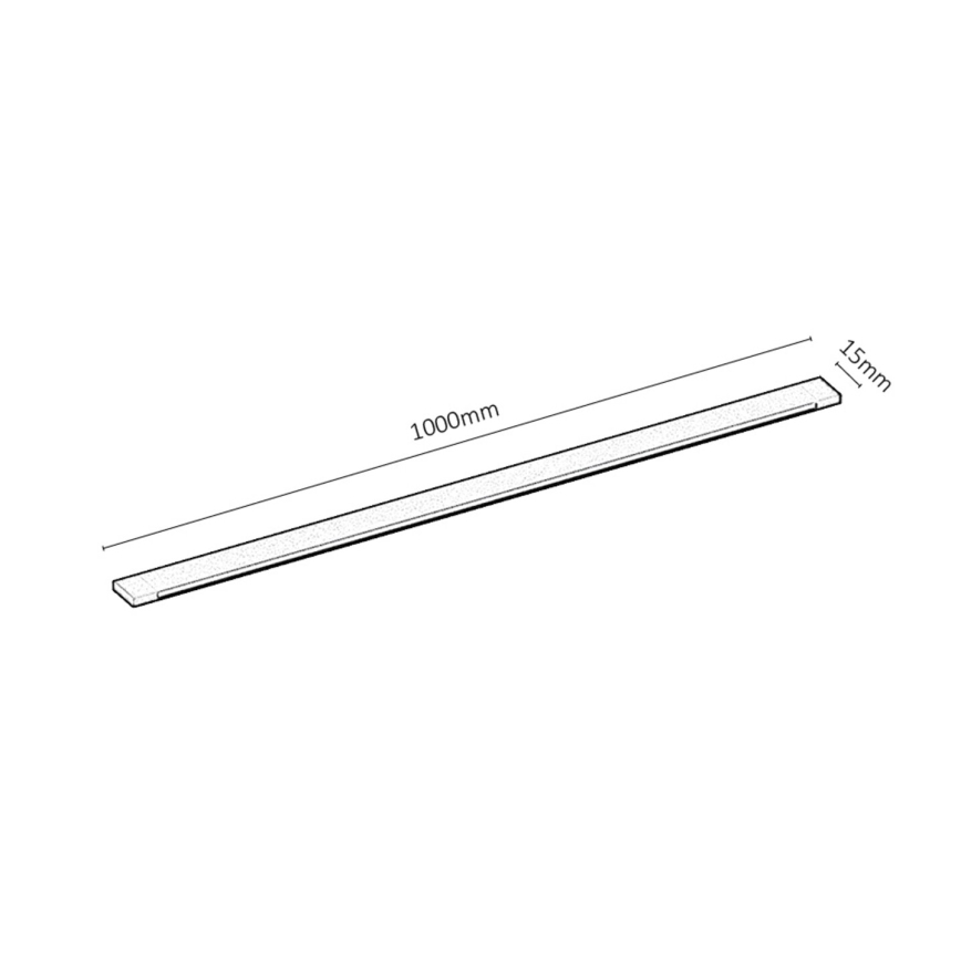 Rabalux - Релсова система 1-фазен 1 m + 2x end съединител черен