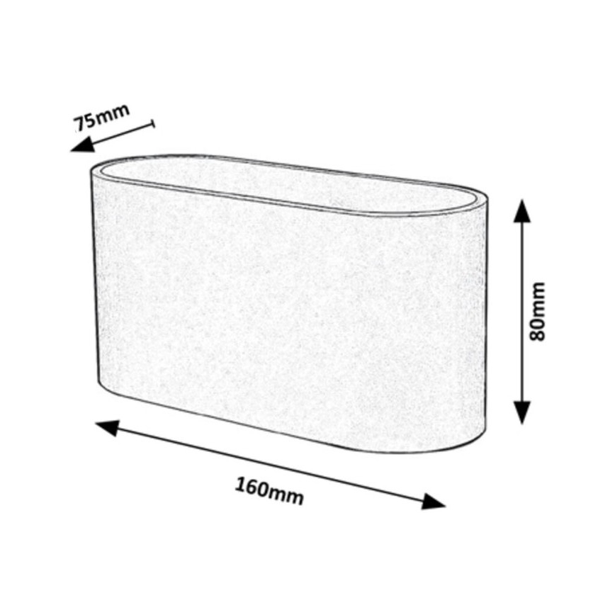 Rabalux - Аплик 1xG9/10W/230V черен