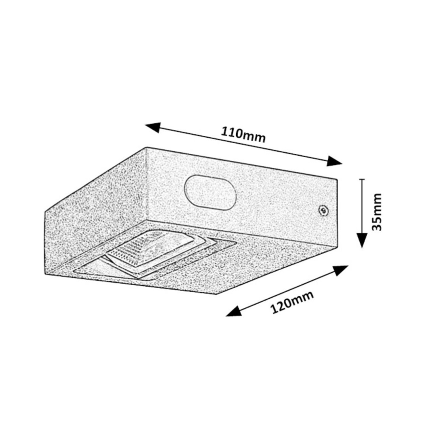 Rabalux - LED Екстериорен аплик LED/7W/230V IP65