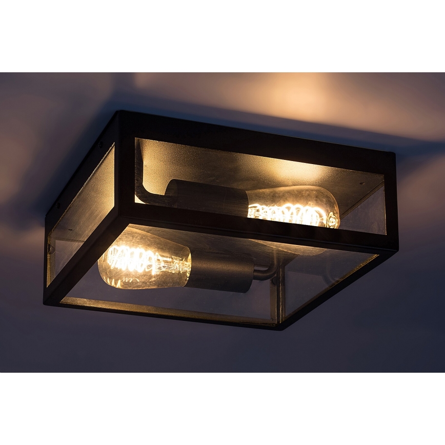 Rabalux - Екстериорна плафониера 2xE27/60W/230V IP23