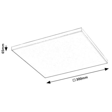 Rabalux - LED RGB Димируем плафон LED/18W/230V 3000-6500K 30x30 см + дистанционно управление