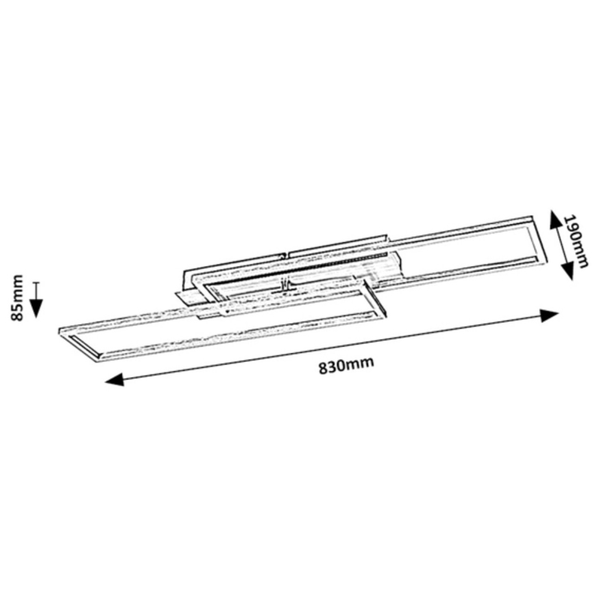 Rabalux - LED Димируем плафон LED/40W/230V 4000K
