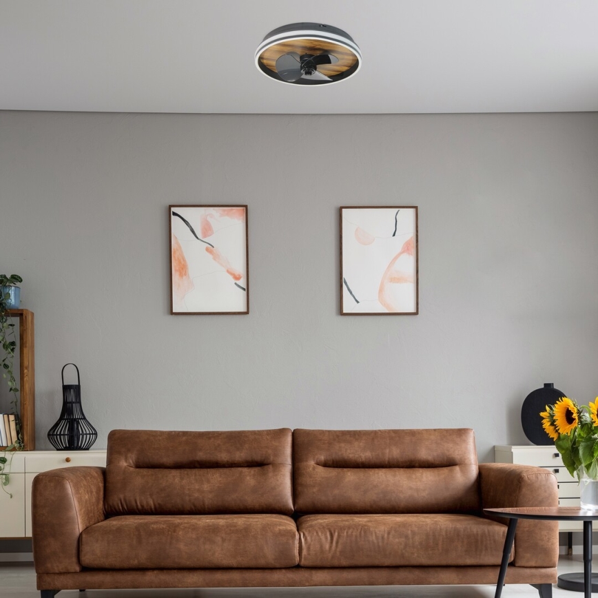 Rabalux - LED Димируем плафон с вентилатор LED/30W/230V 3000-6500K + дистанционно управление