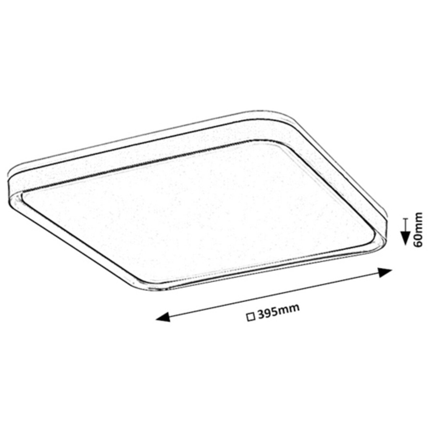 Rabalux - LED таванно осветително тяло LED/26W/230V 3000K 39,5x39,5 cm
