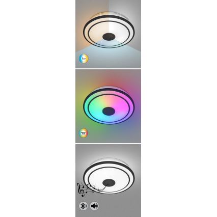 Rabalux - LED RGB Димируем плафон с тонколона LED/24W/230V 3000-6500K + дистанционно управление