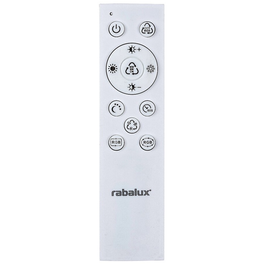 Rabalux - LED RGBW Димируем плафон LED/40W/230V 2700-6500K + дистанционно управление