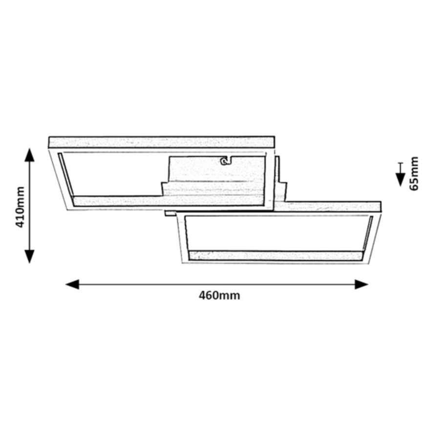 Rabalux - LED RGBW Димируем плафон LED/40W/230V 2700-6500K + дистанционно управление