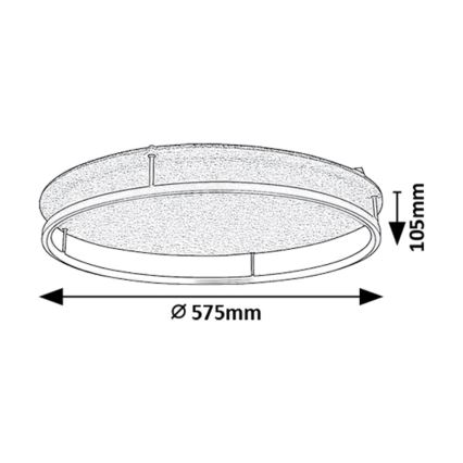 Rabalux - LED Плафониера LED/40W/230V 3000/4000K