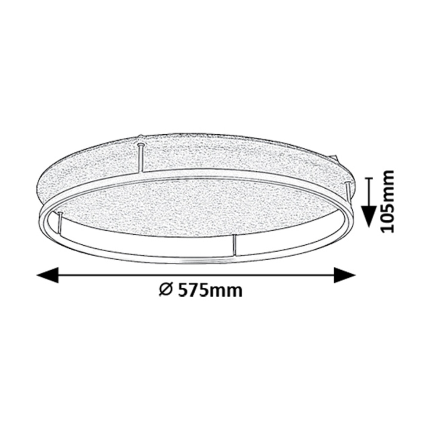 Rabalux - LED плафониера LED/40W/230V 3000/4000K Ø 57,5 cm