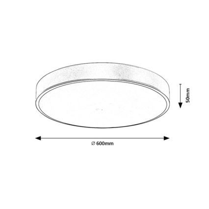 Rabalux - LED Димируем плафон LED/60W/230V 3000-6000K + дистанционно управление