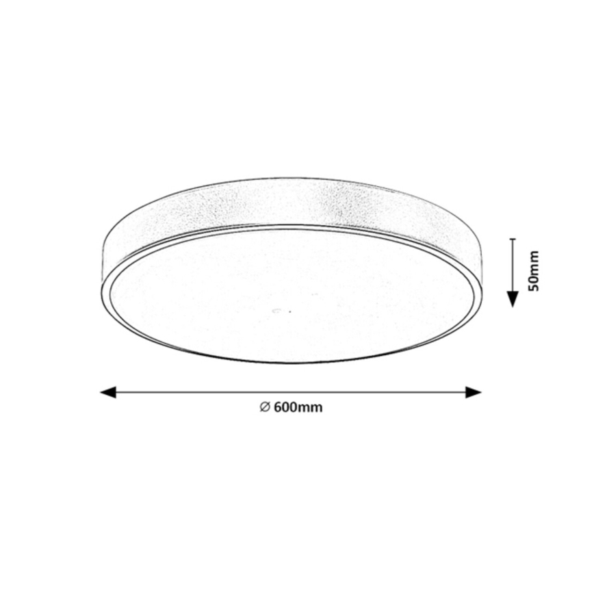 Rabalux - LED Димируем плафон LED/60W/230V 3000-6000K + дистанционно управление