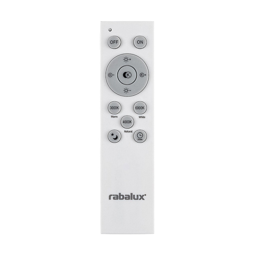 Rabalux - LED Димируем пендел LED/60W/230V 3000-6000K черен + дистанционно управление