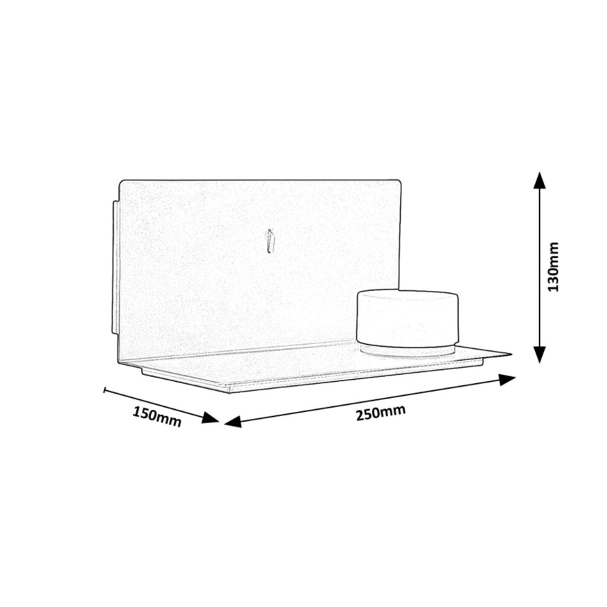 Rabalux - LED Аплик с рафт и USB portem LED/6W/230V 3000K