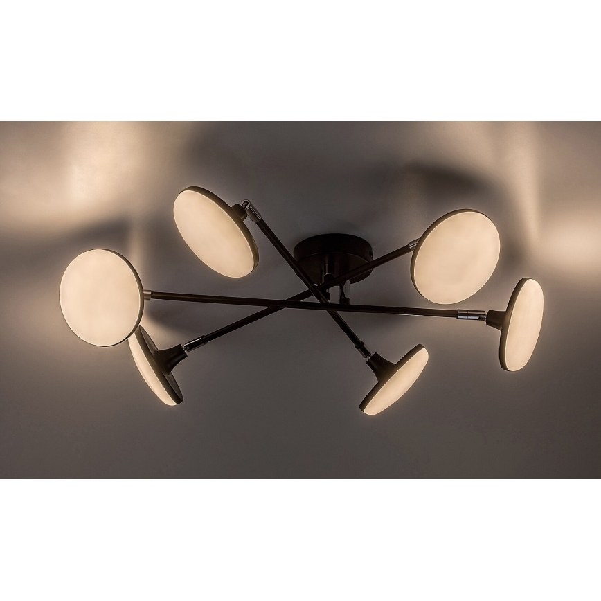 Rabalux - LED Полилей за повърхностен монтаж 6xLED/4W/230V 3000K черен