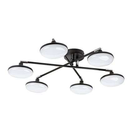 Rabalux - LED Полилей за повърхностен монтаж 6xLED/4W/230V 3000K черен