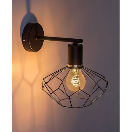 Rabalux - Аплик 1xE27/40W/230V Ø 20 см черен