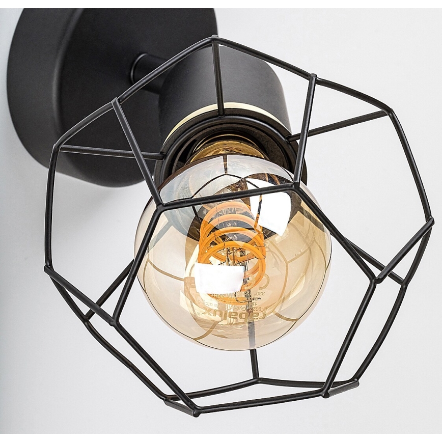 Rabalux - Аплик 1xE27/40W/230V Ø 12 см черен