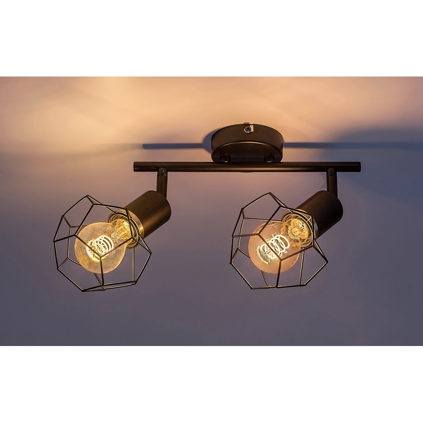 Rabalux - Спот 2xE27/40W/230V черен