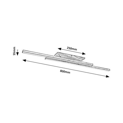 Rabalux - LED Плафониера LED/21W/230V 4000K бук