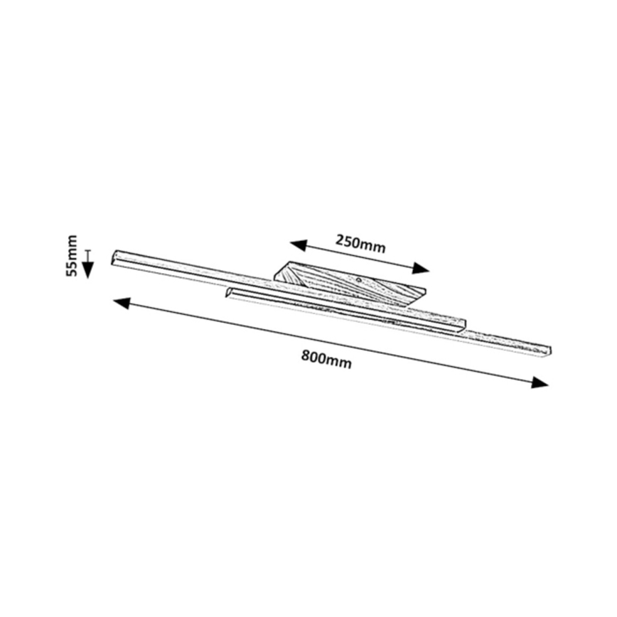 Rabalux - LED Плафониера LED/21W/230V 4000K бук