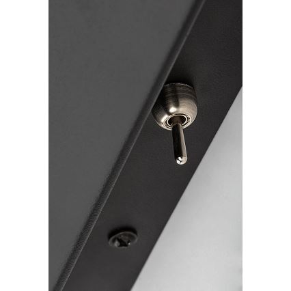 Rabalux - Аплик с рафт и USB port 1xGU10/25W/230V черен