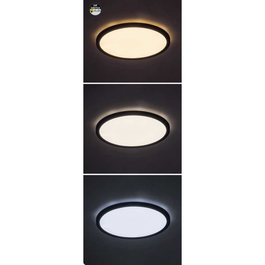 Rabalux - LED Плафониера LED/36W/230V 3000/4000/6000K Ø 40 cm черен