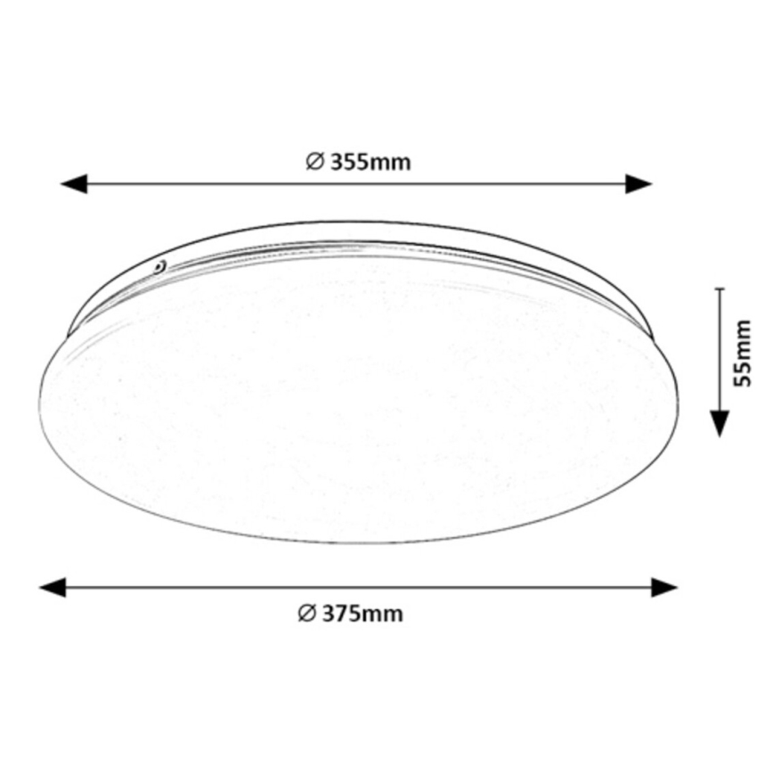 Rabalux - LED Плафониера LED/24W/230V 3000K 37 см