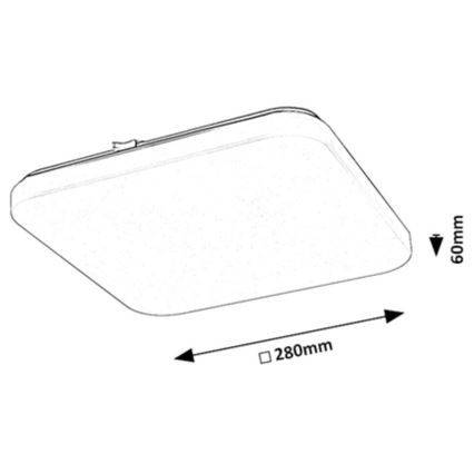 Rabalux - LED Плафониера LED/12W/230V 3000K 28x28 см