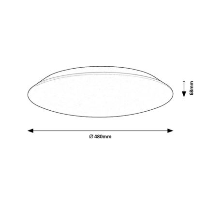 Rabalux - LED Плафониера LED/45W/230V 4000K 48 см