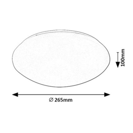 Rabalux - LED Плафониера със сензор LED/12W/230V IP44 4000K