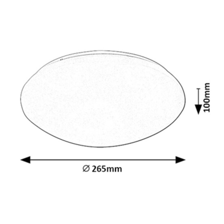 Rabalux - LED Плафониера със сензор LED/12W/230V IP44 4000K